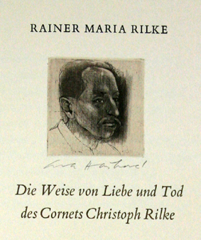 Die Weise von Liebe und Tod des Cornets Christoph Rilke, titelpagina